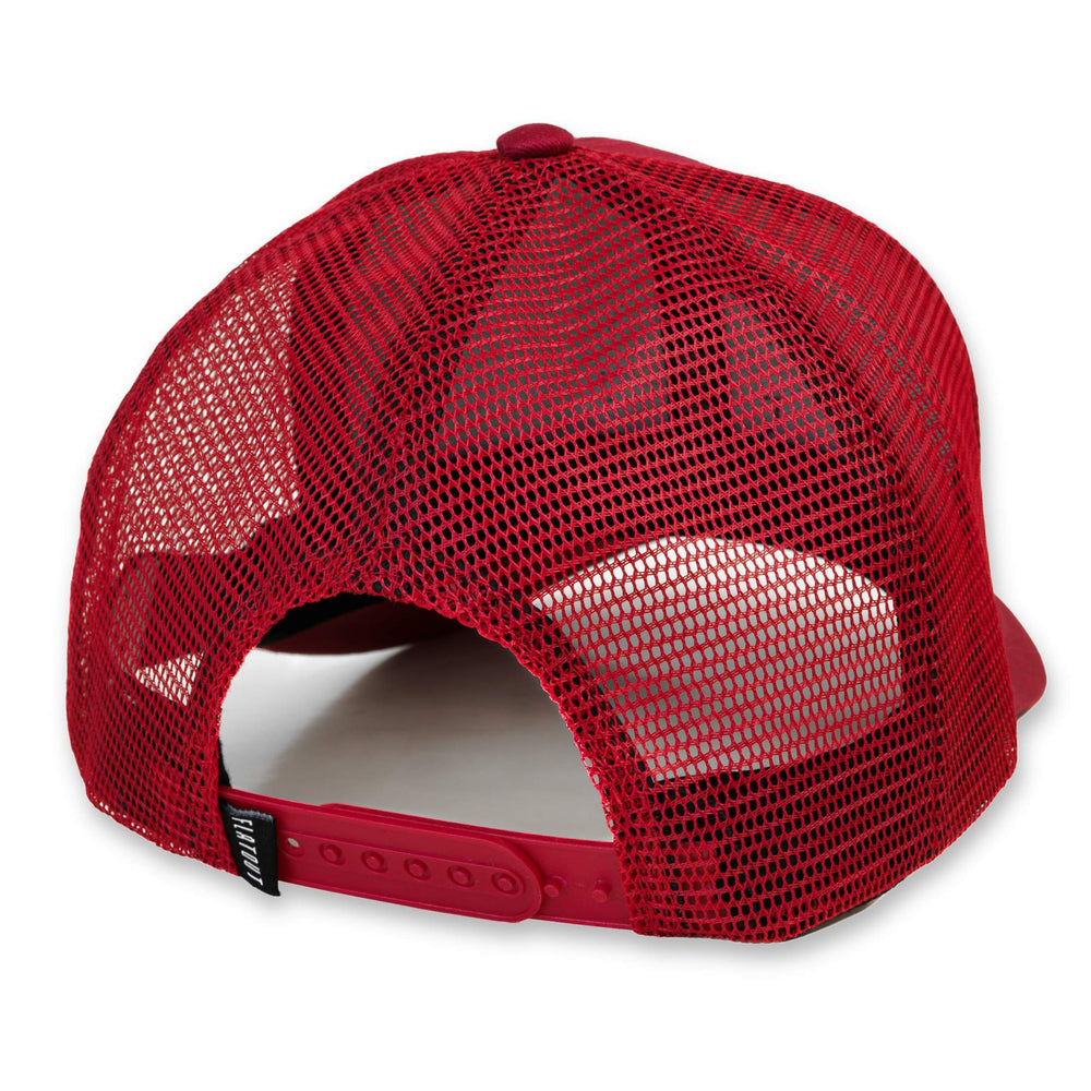 FA Fxck Red Snapback, back view