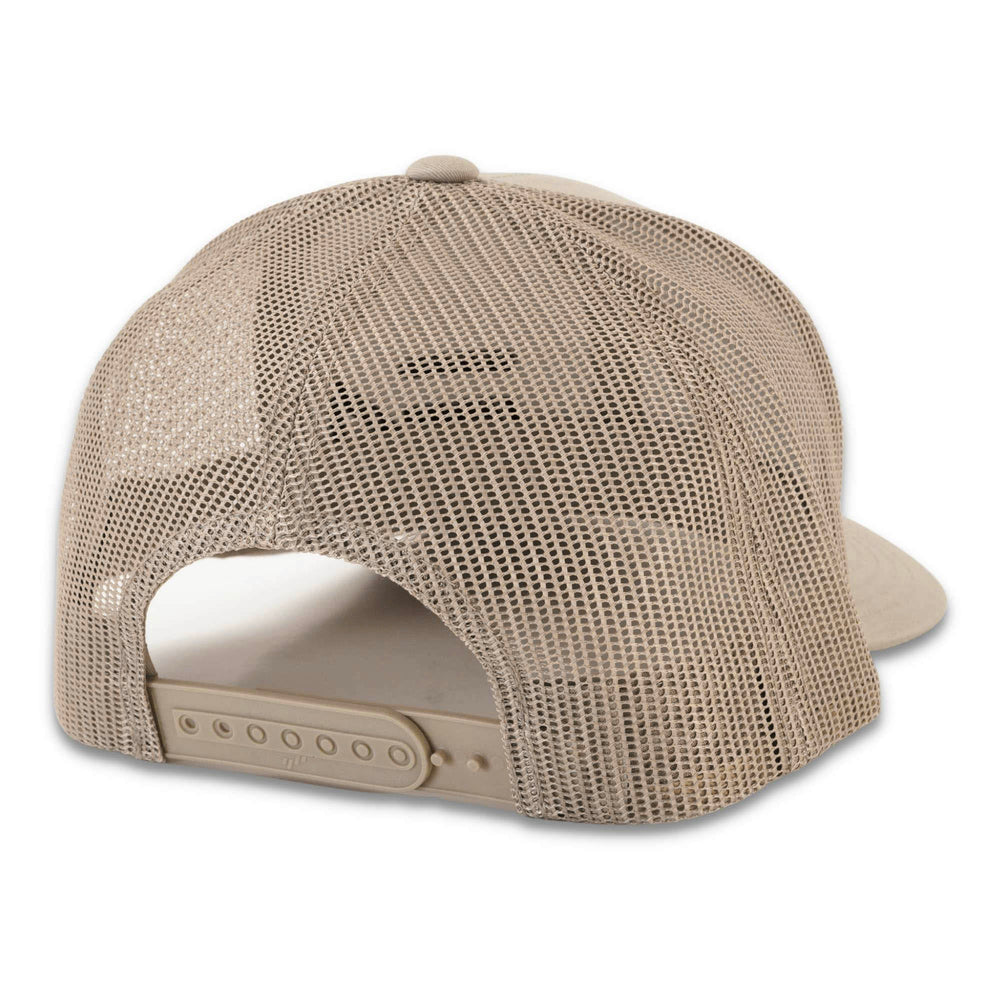 FA Trucker Khaki, back side view