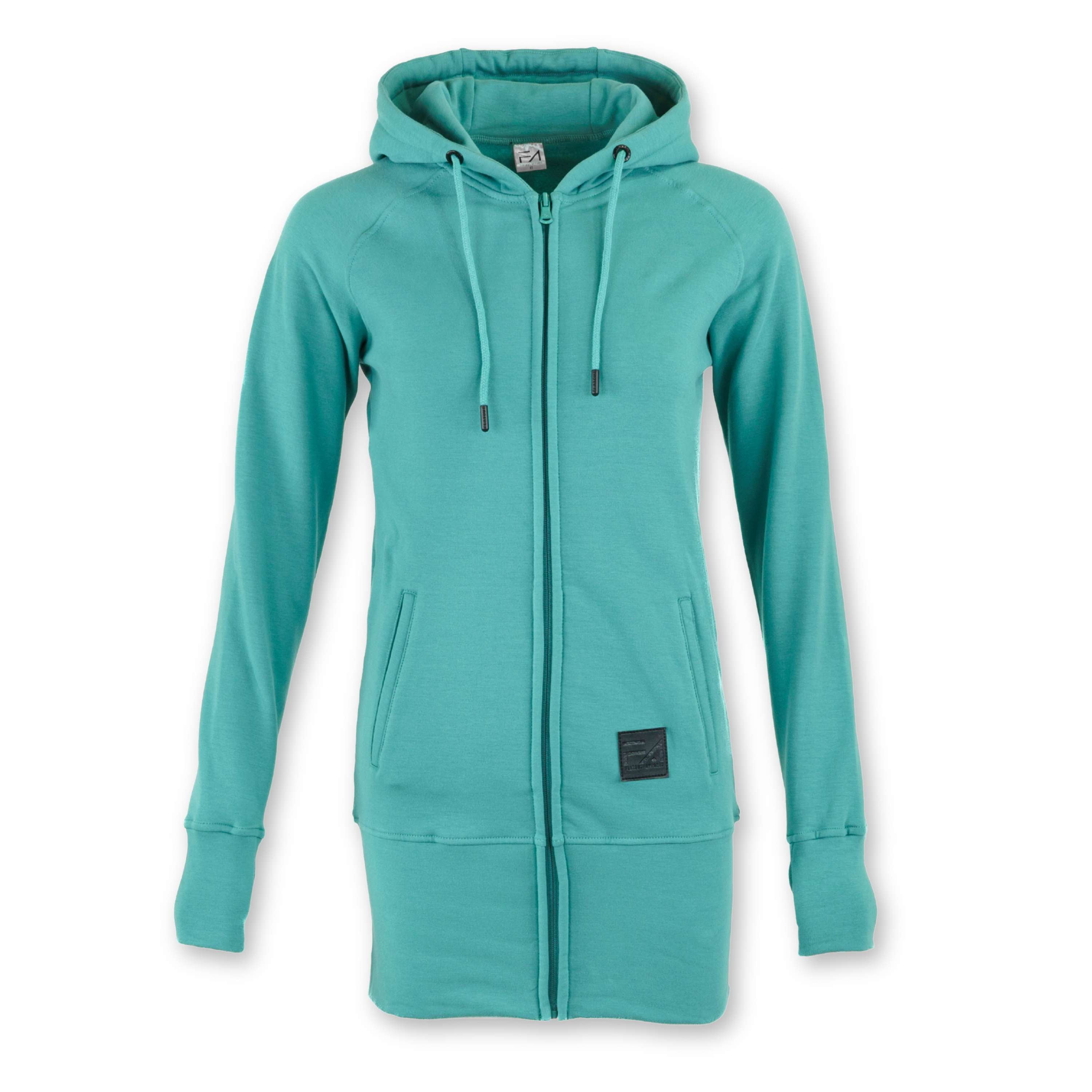 Kora Long Zipup Hoodie Spearmint — Flatout Apparel Inc.