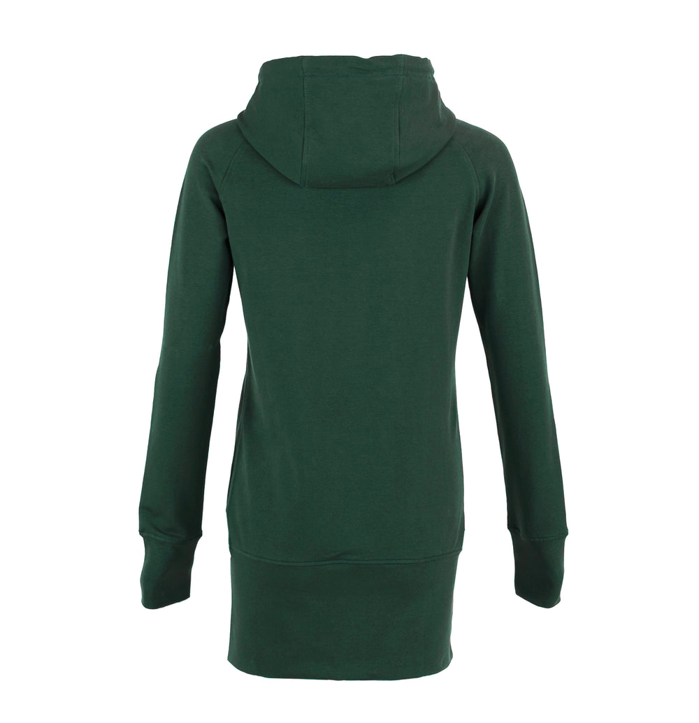 Kora Long Zipup Hoodie Pine Green (TT)