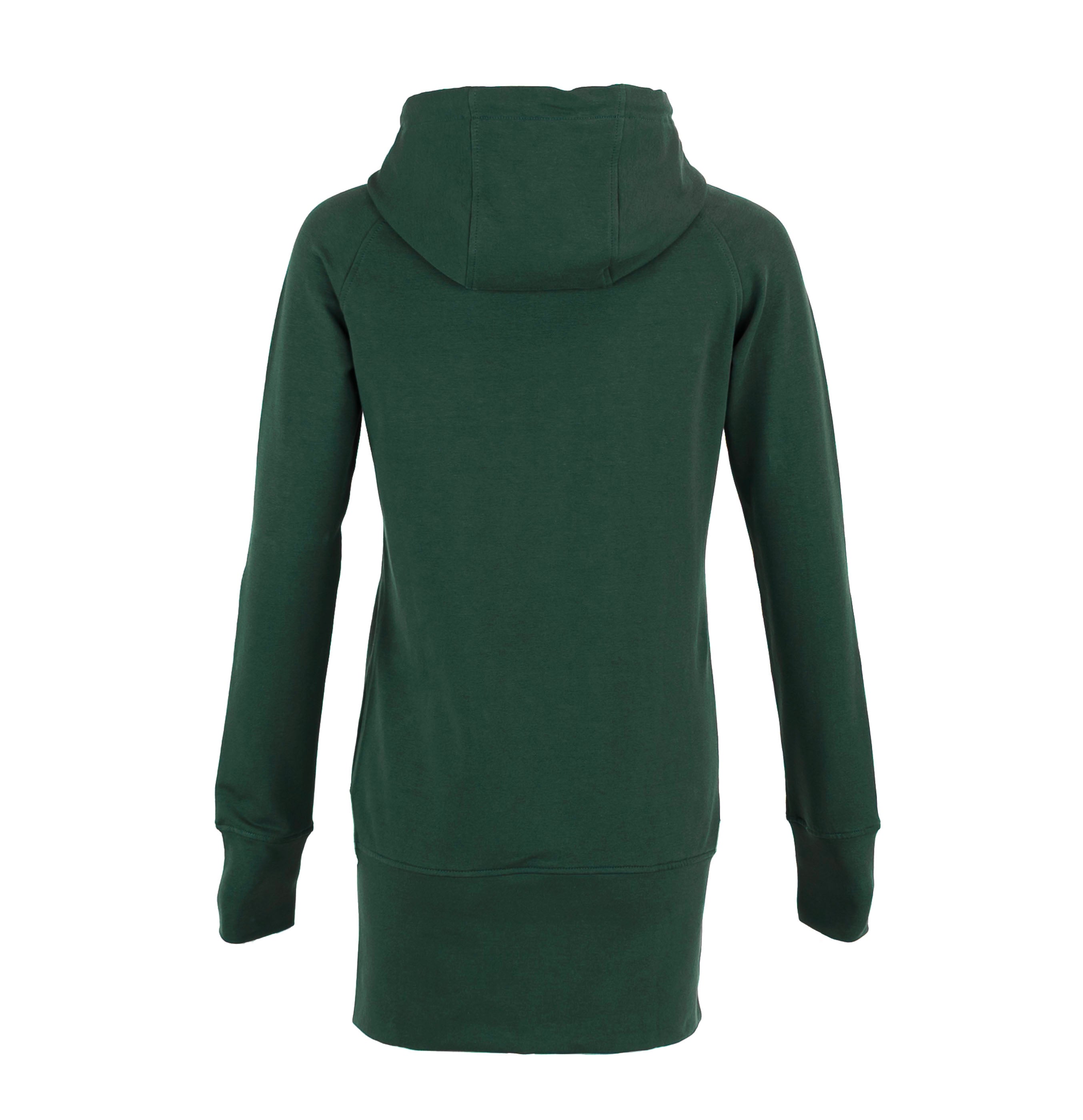 Kora Long Zipup Hoodie Pine Green (TT)