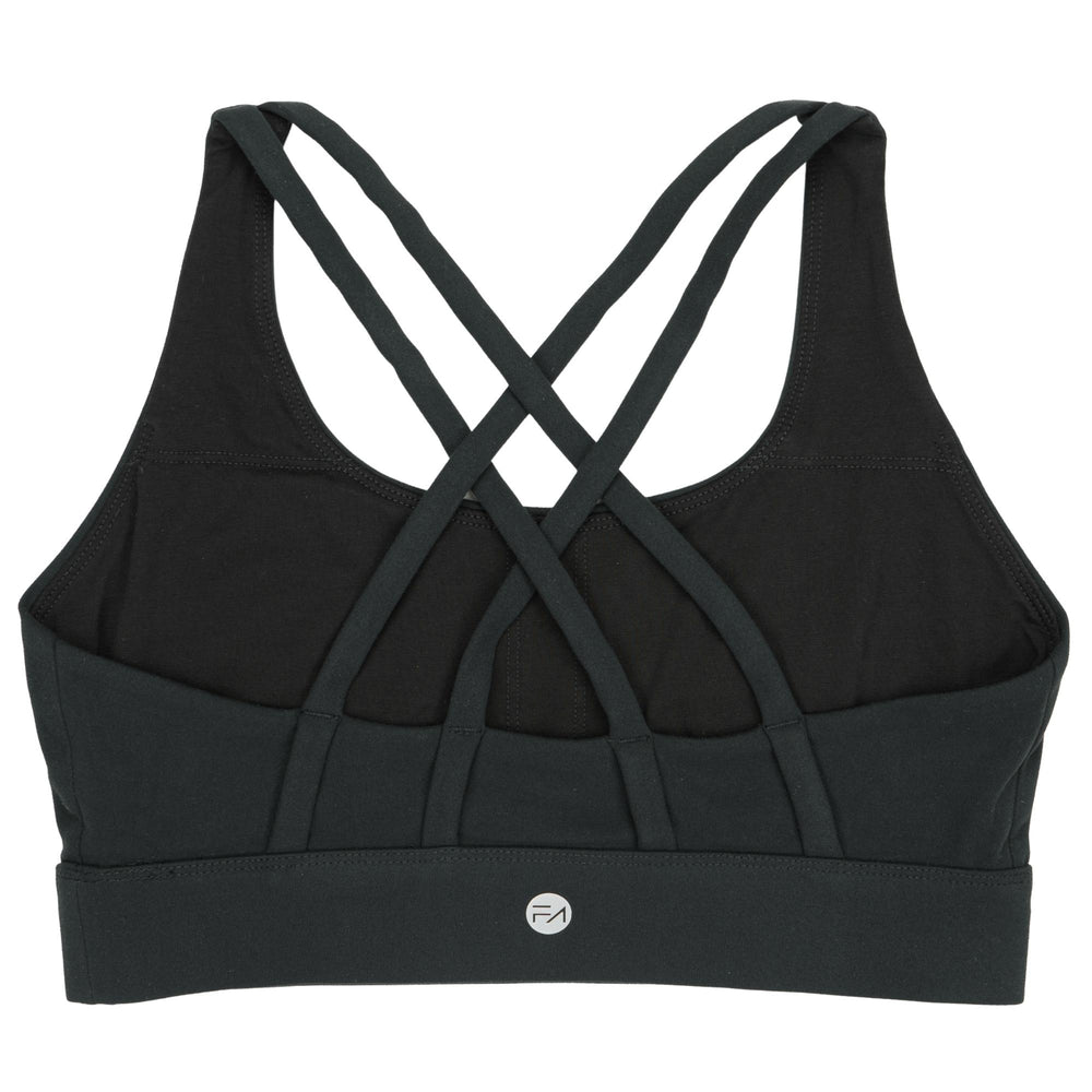 Allure Sports Bra Black, back view