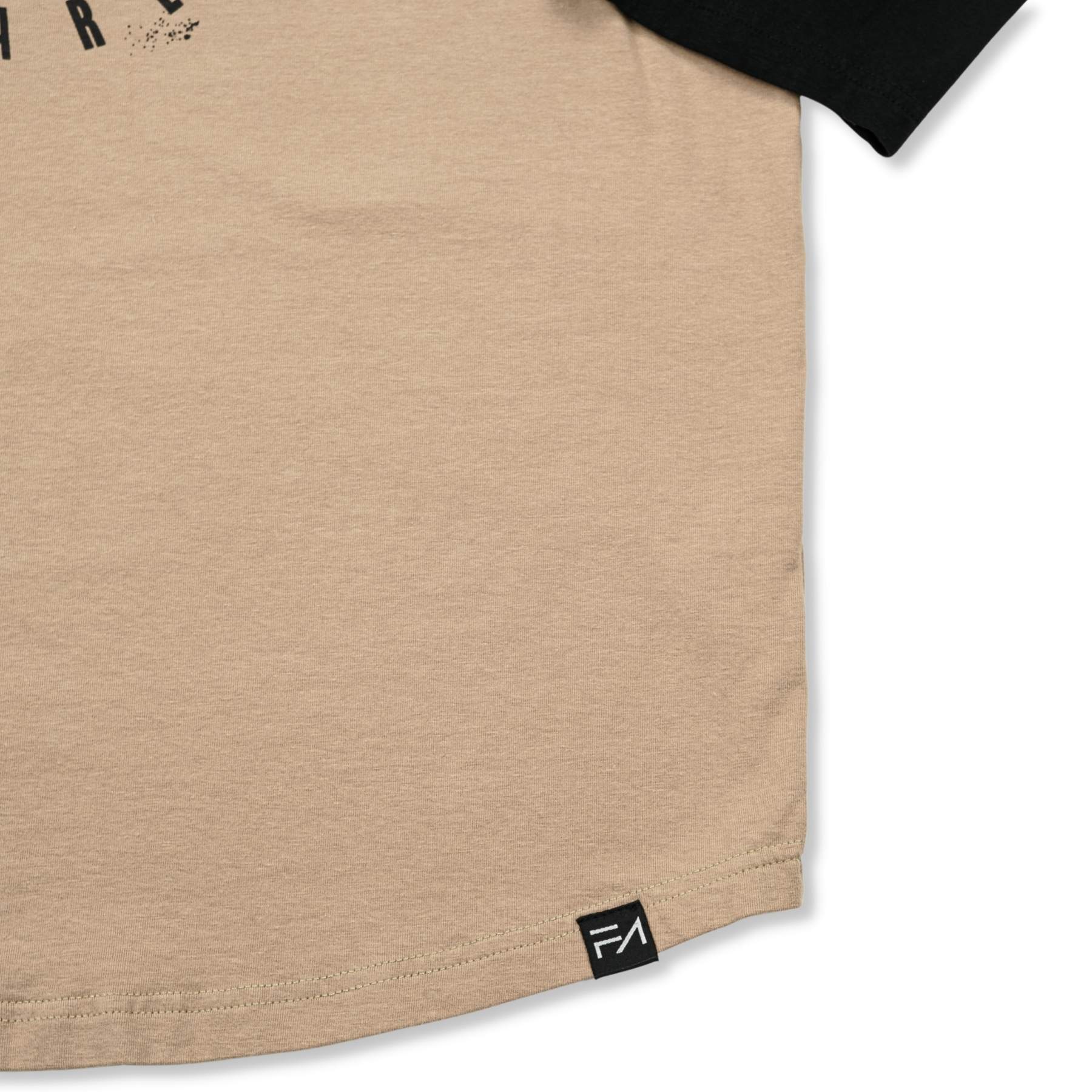 FA Raglan 3/4 (Black / Beige)