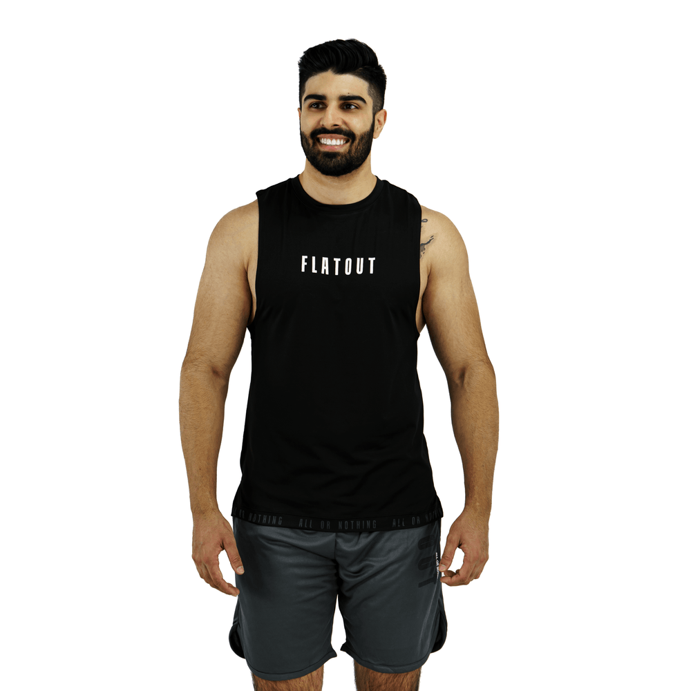 Distinct Tank Black, modeled front view