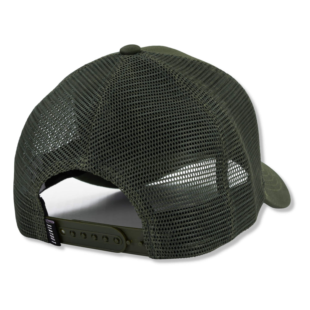 FA Fxck Olive Snapback, back view