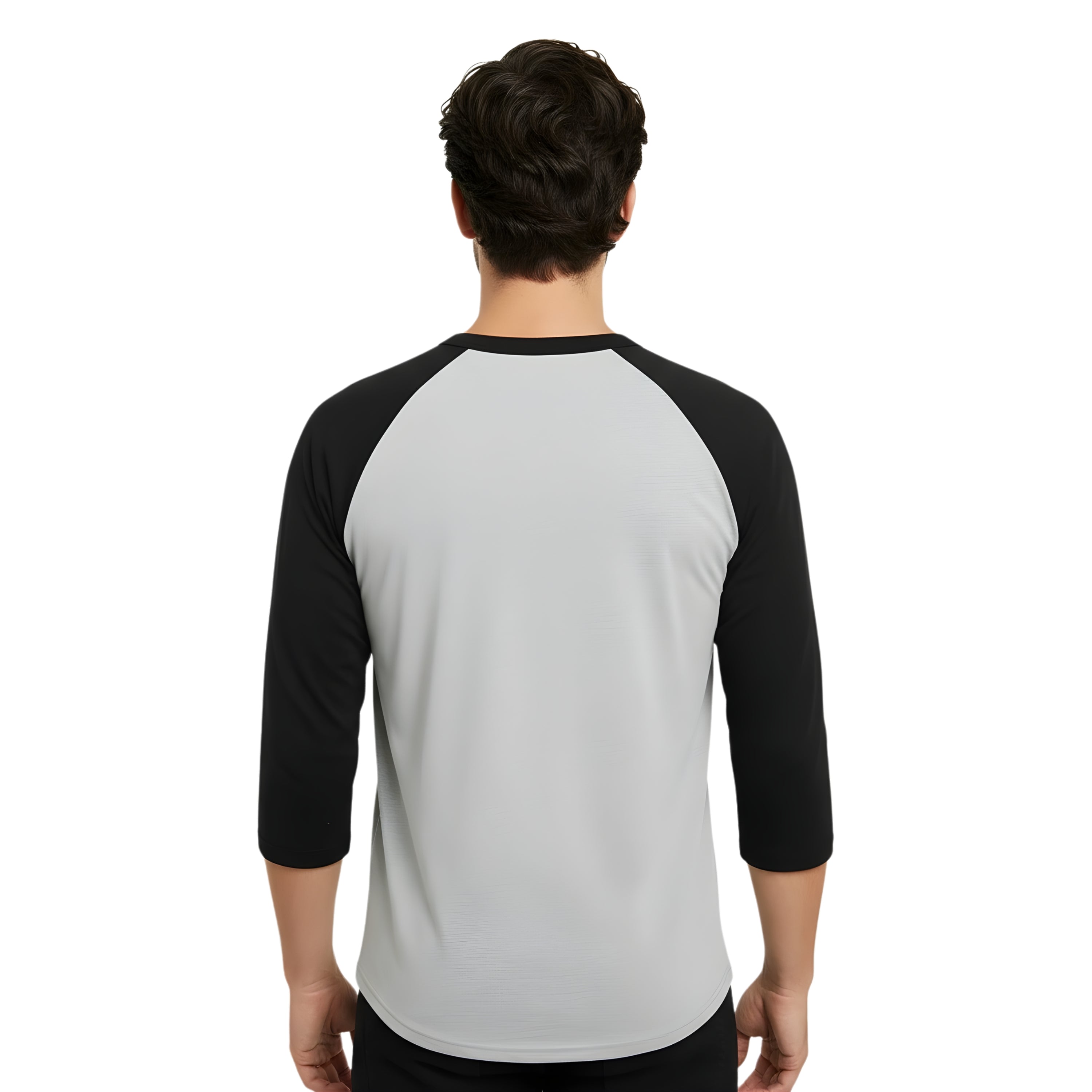 FA Raglan 3/4 (Black / Heather Grey)