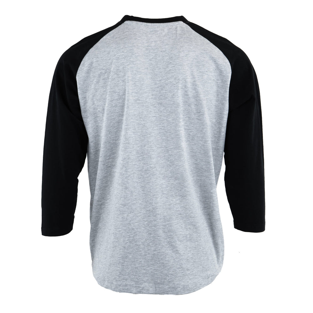 FA Raglan 3/4 (Black / Heather Grey)