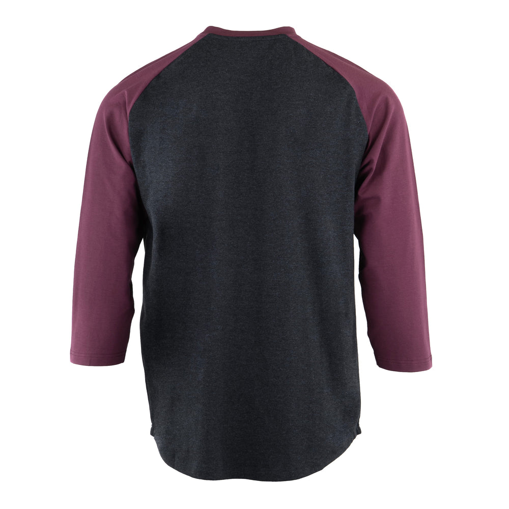 FA Raglan 3/4 (Burgundy / Charcoal)