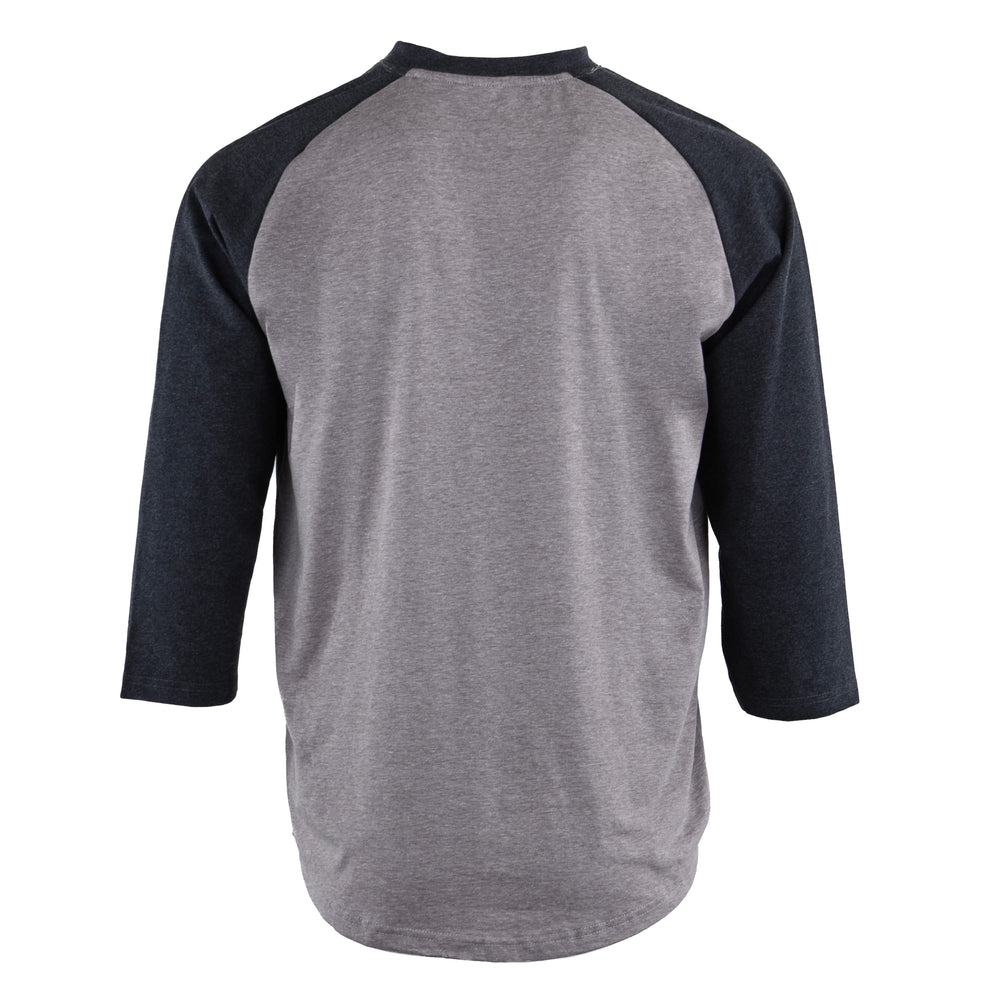 FA Raglan 3/4 (Charcoal / Heather Brown)