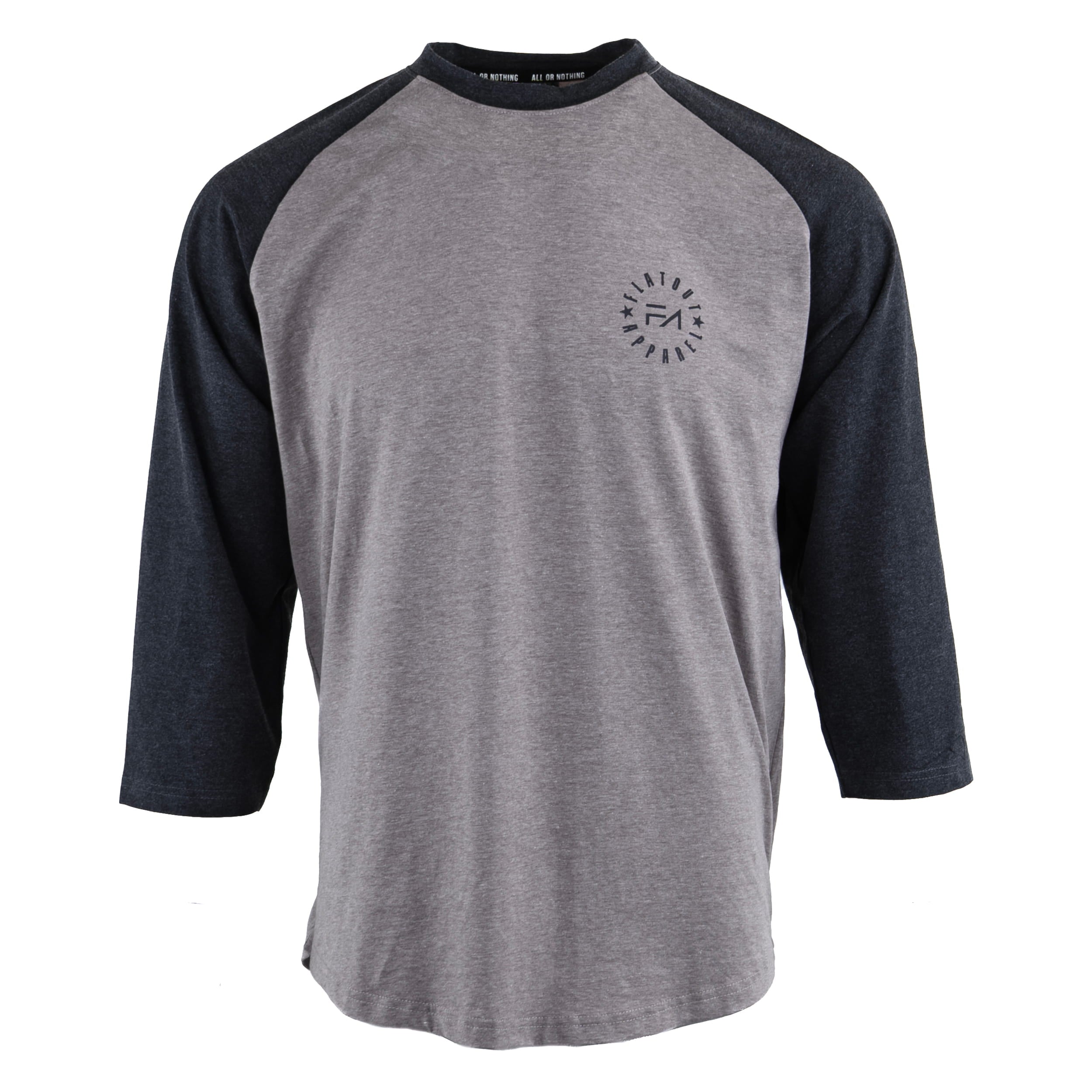 FA Raglan 3/4 (Charcoal / Heather Brown)