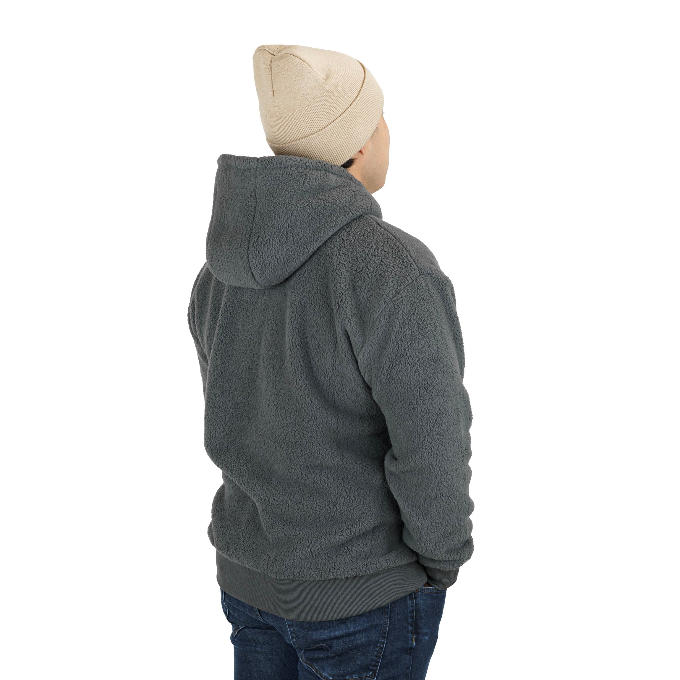 FA Sherpa Pullover Gray Flatout Apparel Inc