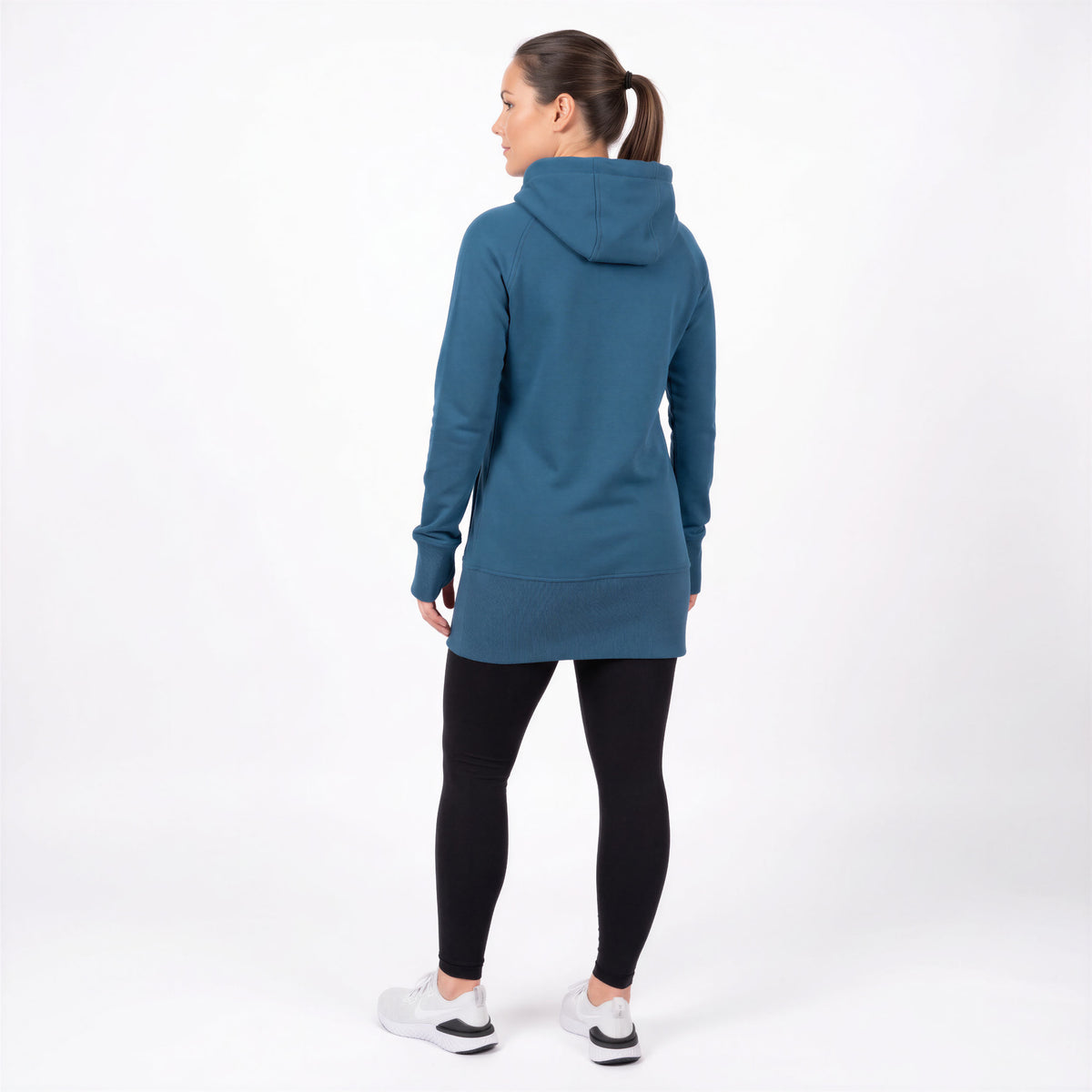 Kora Long Hoodie Atlantic Blue
