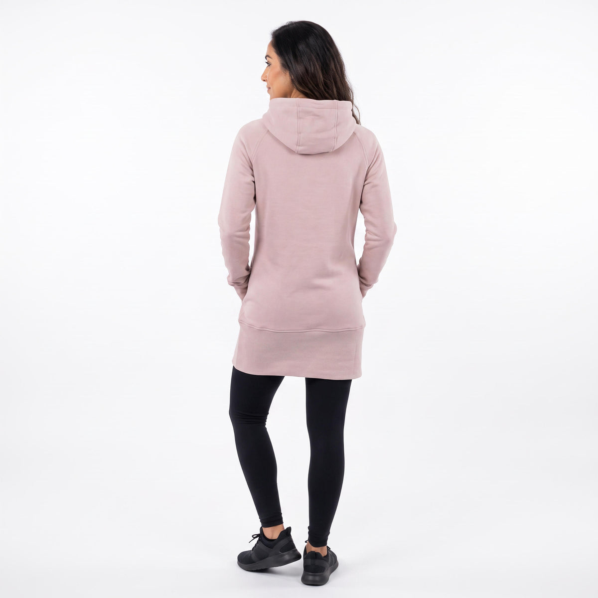 Kora Long Hoodie Blush Pink