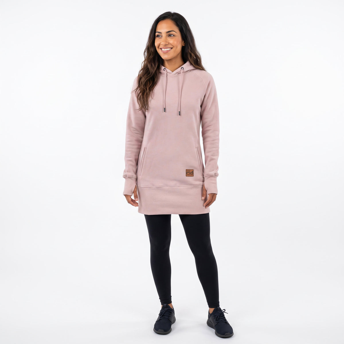 Kora Long Hoodie Blush Pink