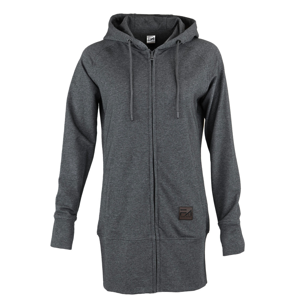 Kora Long Zipup Hoodie Charcoal (TT)
