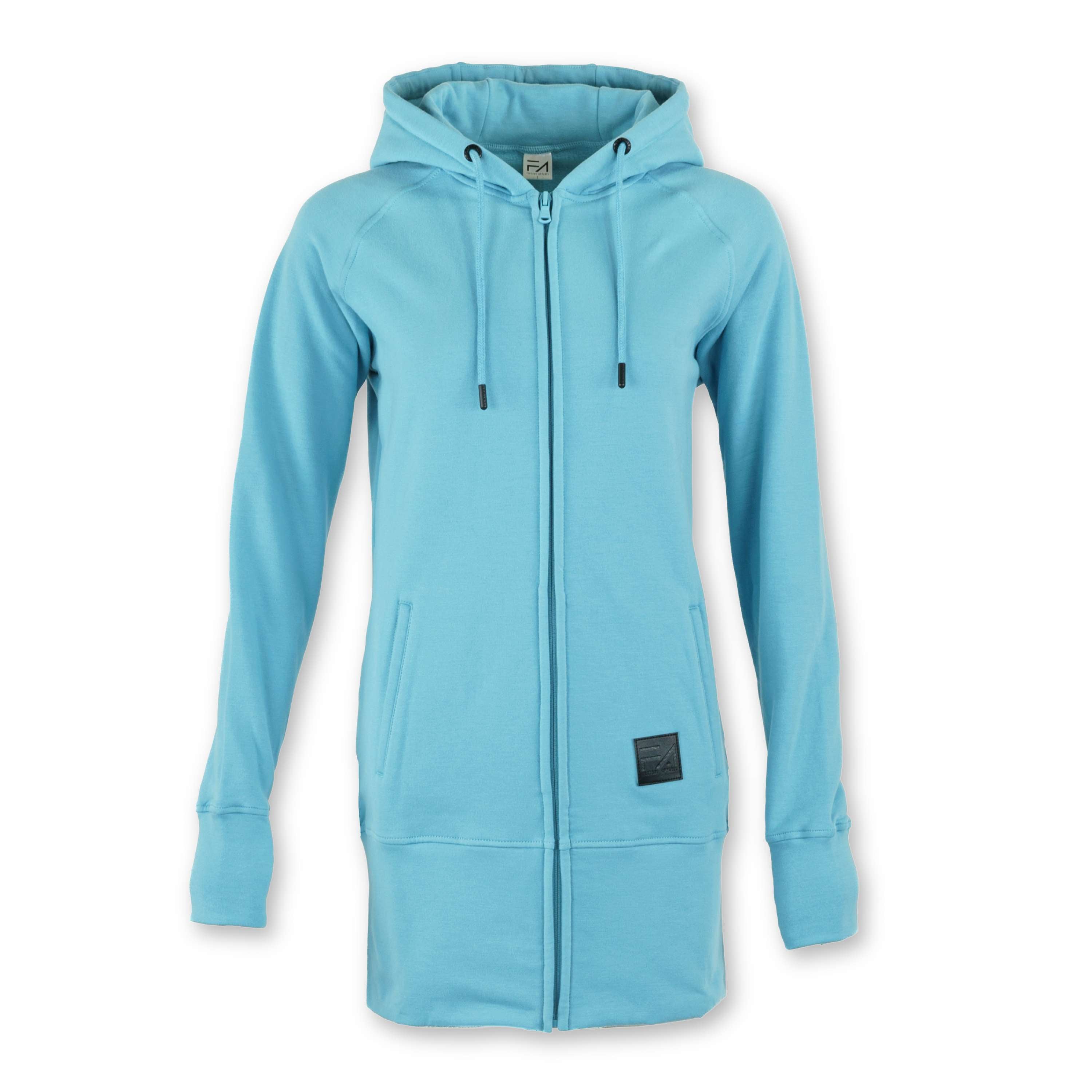 Kora Long Zipup Hoodie Sky Blue