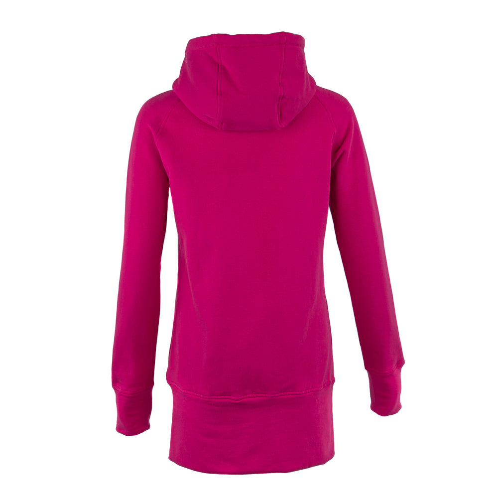Kora Long Zipup Hoodie Hot Pink