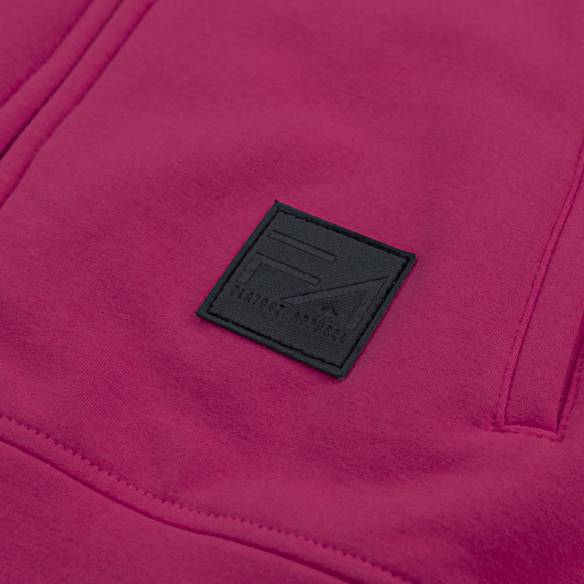 Kora Long Zipup Hoodie Hot Pink