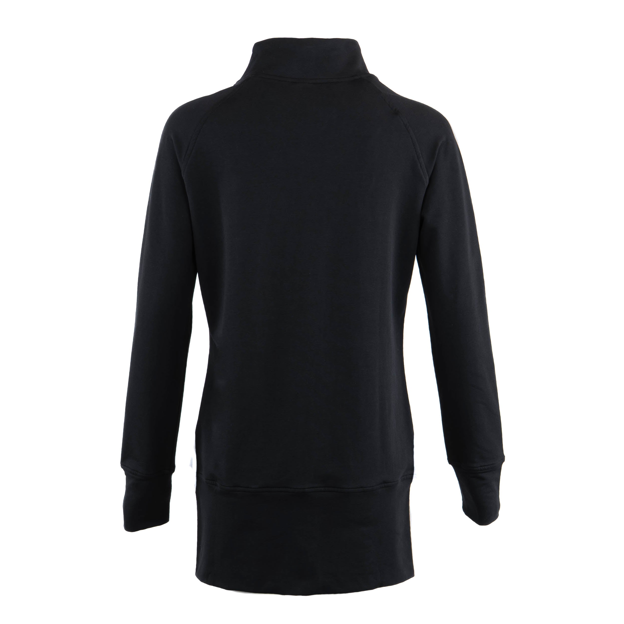 Kora Long Zipup Jacket Black (TT) — Flatout Apparel Inc.