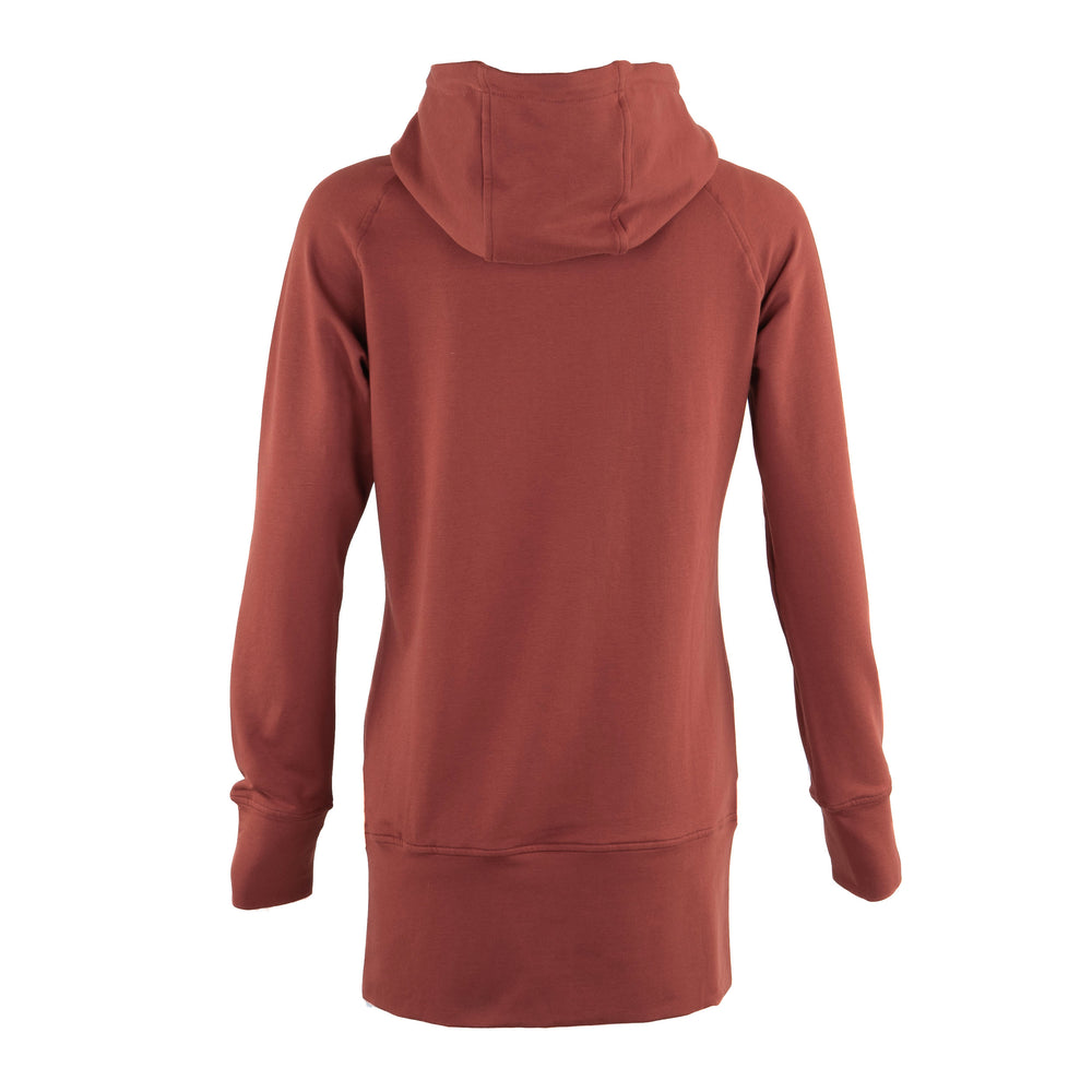 Kora Long Zipup Hoodie Burnt Orange (TT)