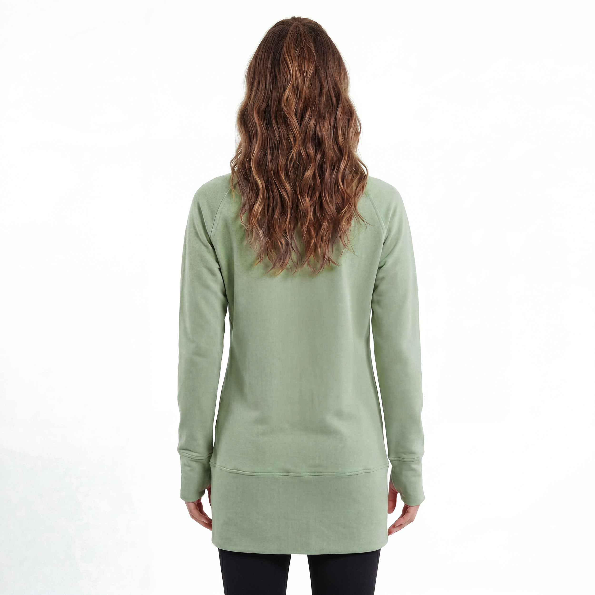 Kora Long Zipup Jacket Sage (TT)