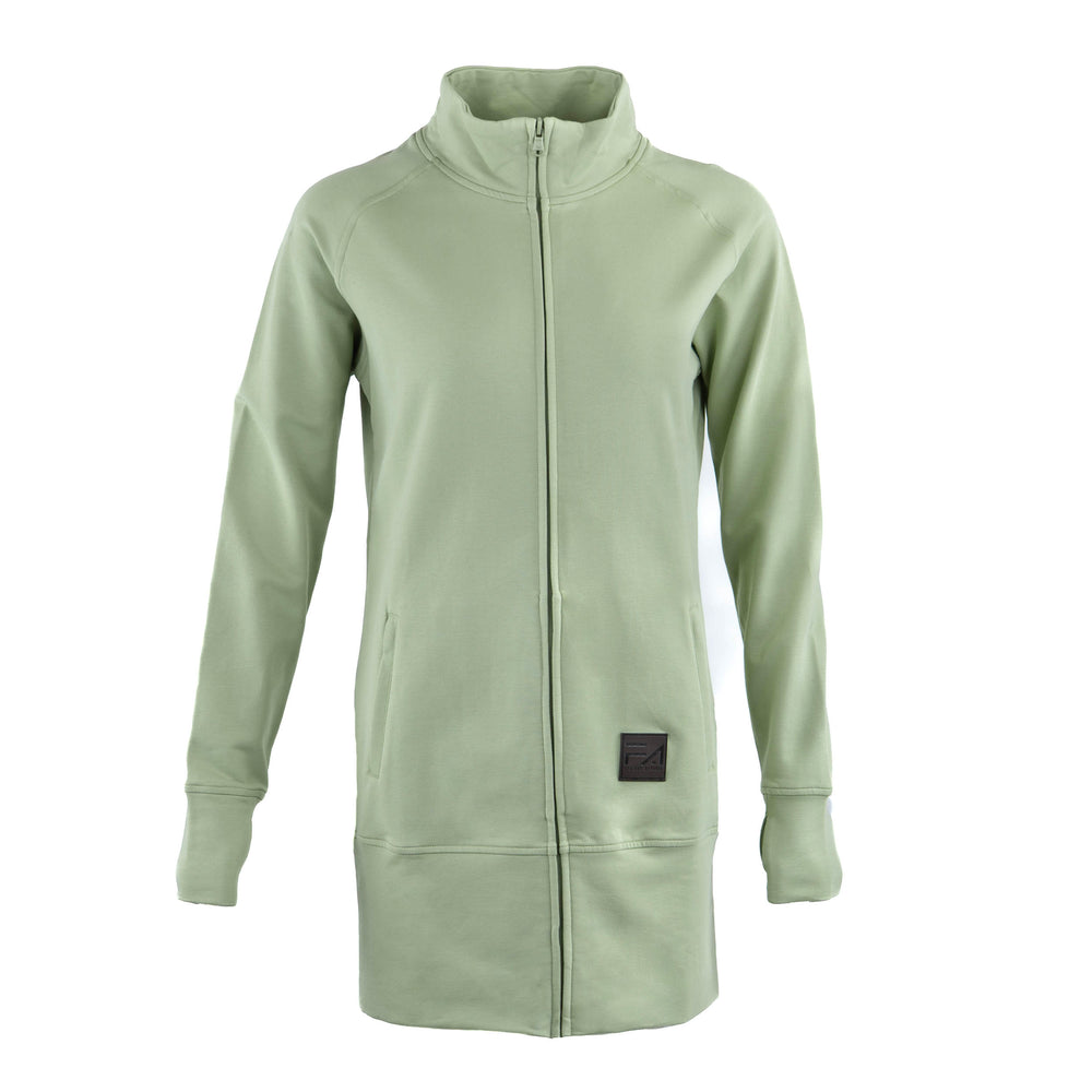 Kora Long Zipup Jacket Sage (TT)