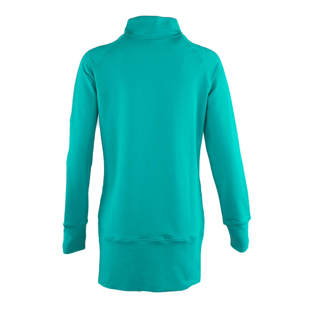 Kora Long Zipup Jacket Turquoise (TT)