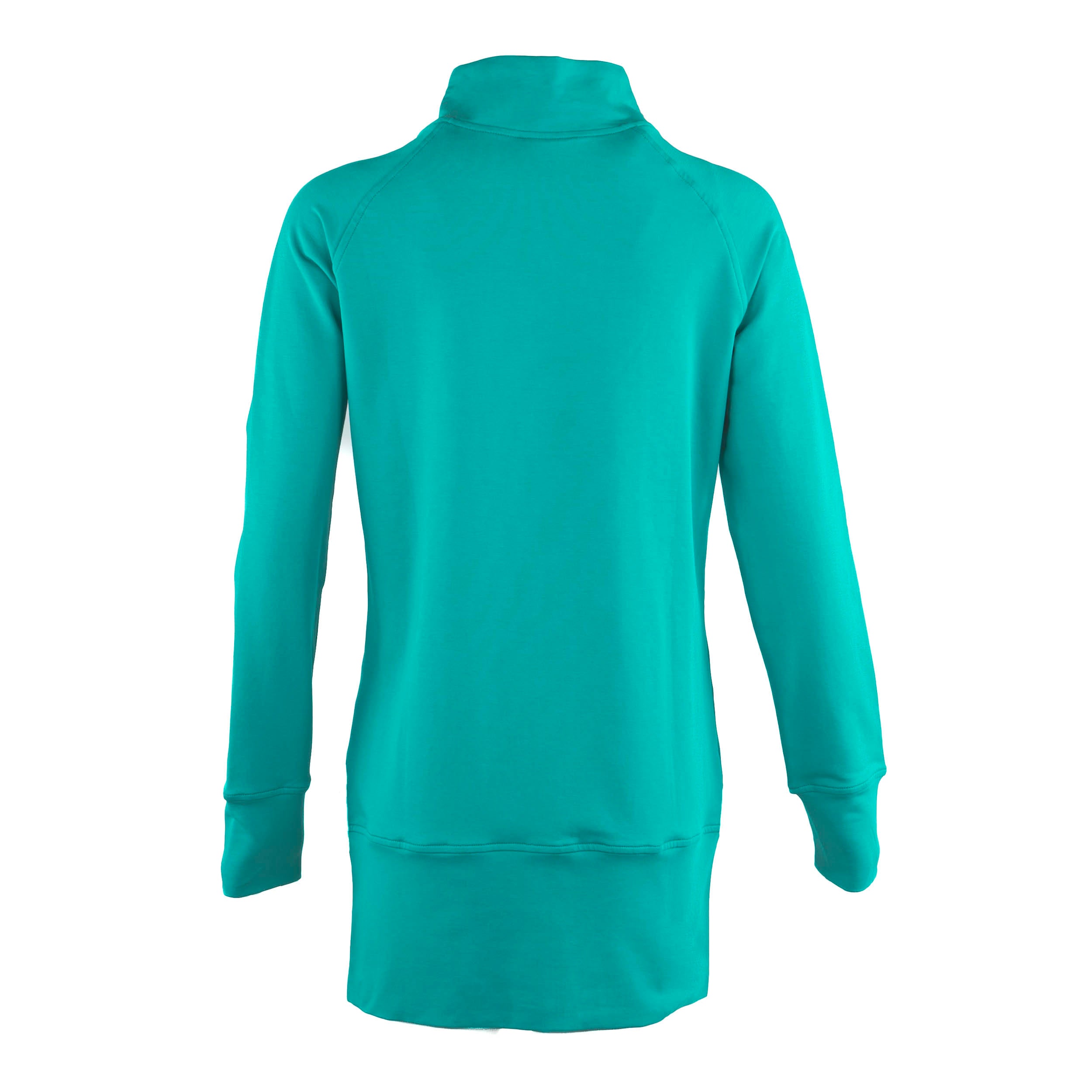 Kora Long Zipup Jacket Turquoise (TT)