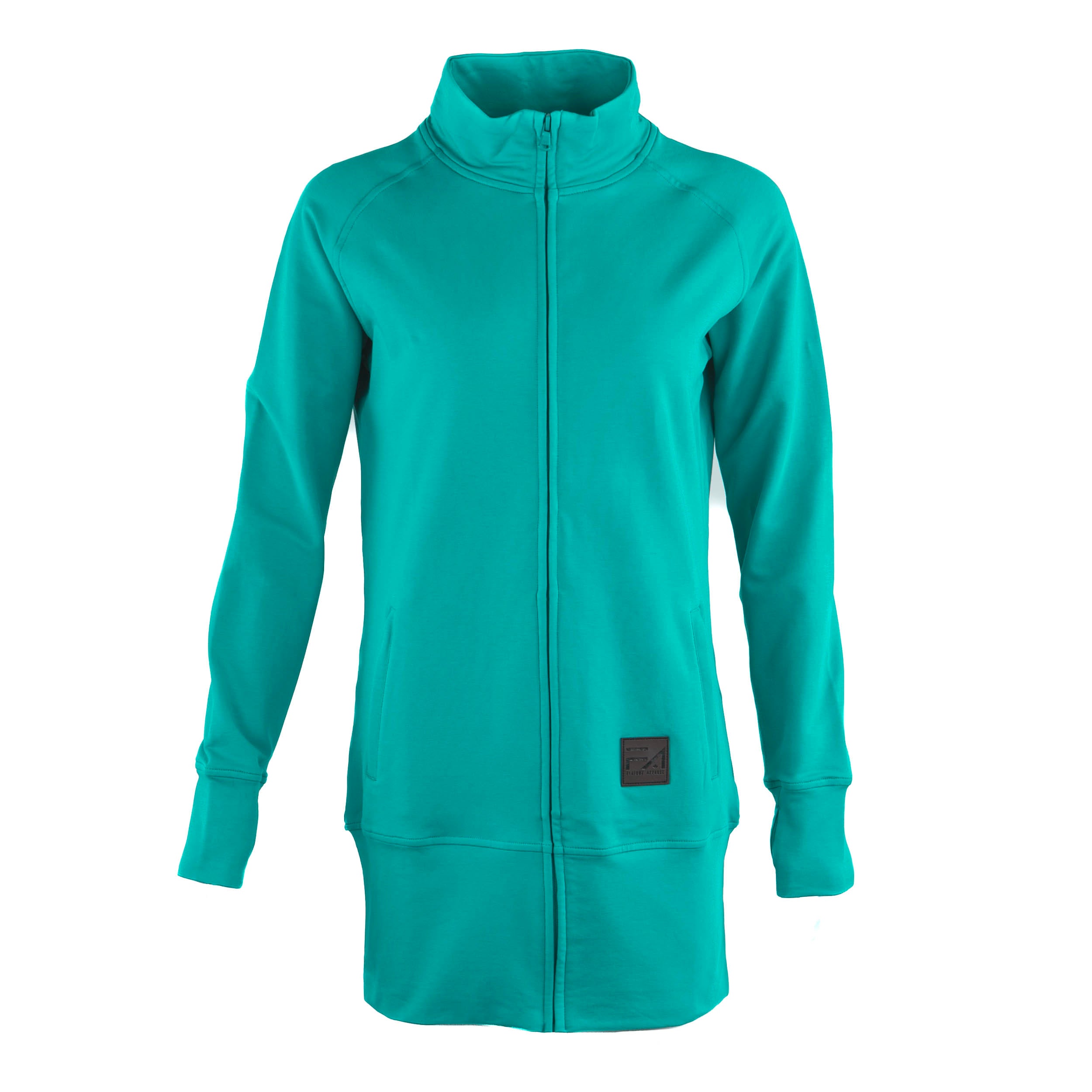 Kora Long Zipup Jacket Turquoise (TT)