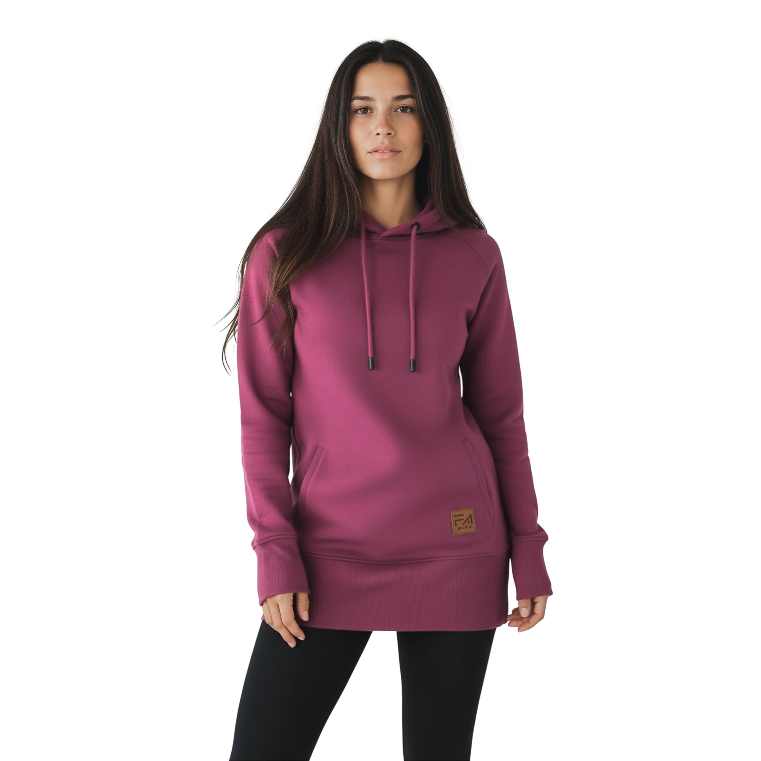 Sweat à capuche long Kora Berry