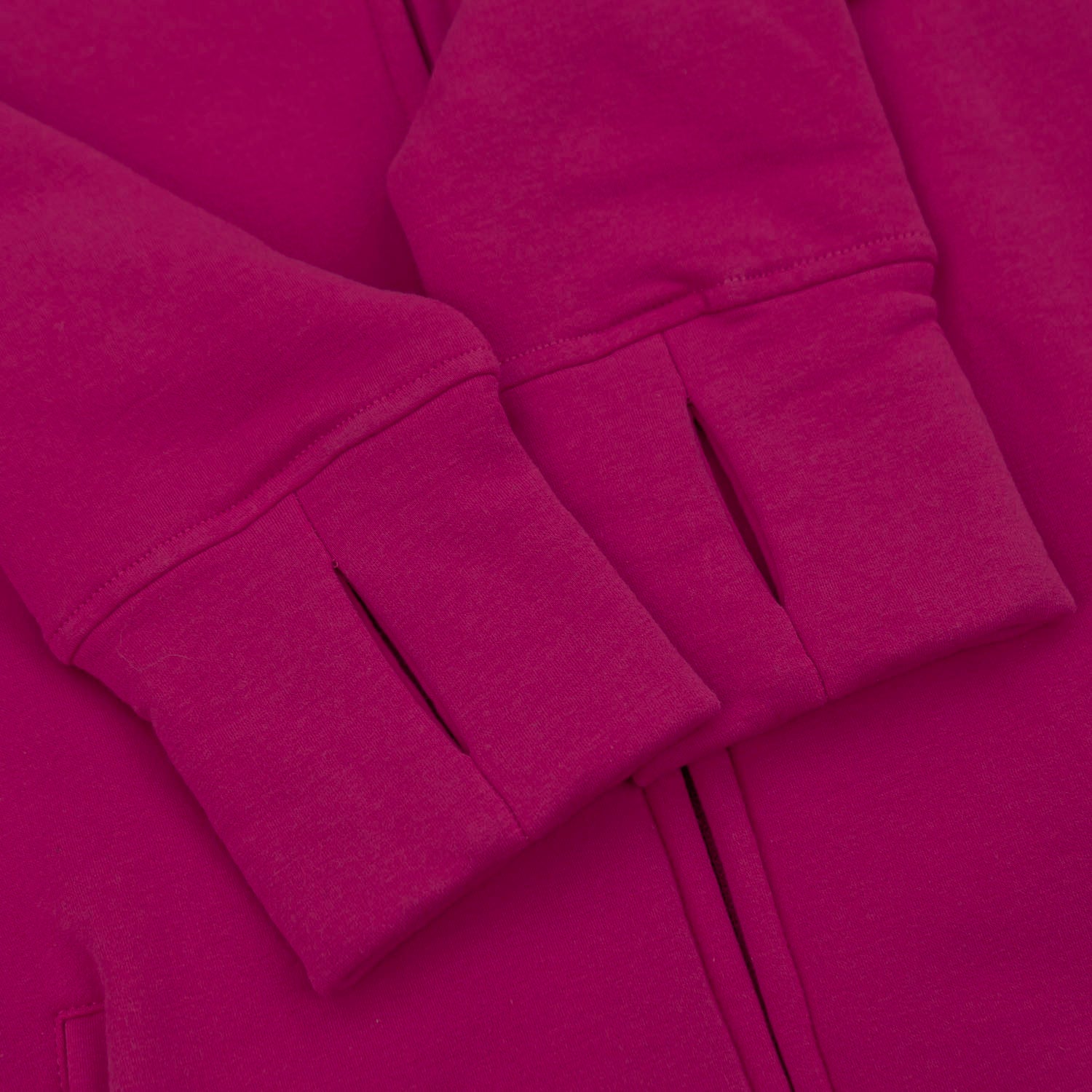 Kora Long Zipup Hoodie Dark Fuchsia