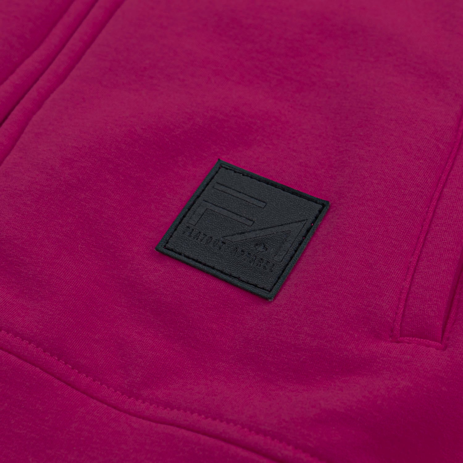 Kora Long Zipup Hoodie Dark Fuchsia