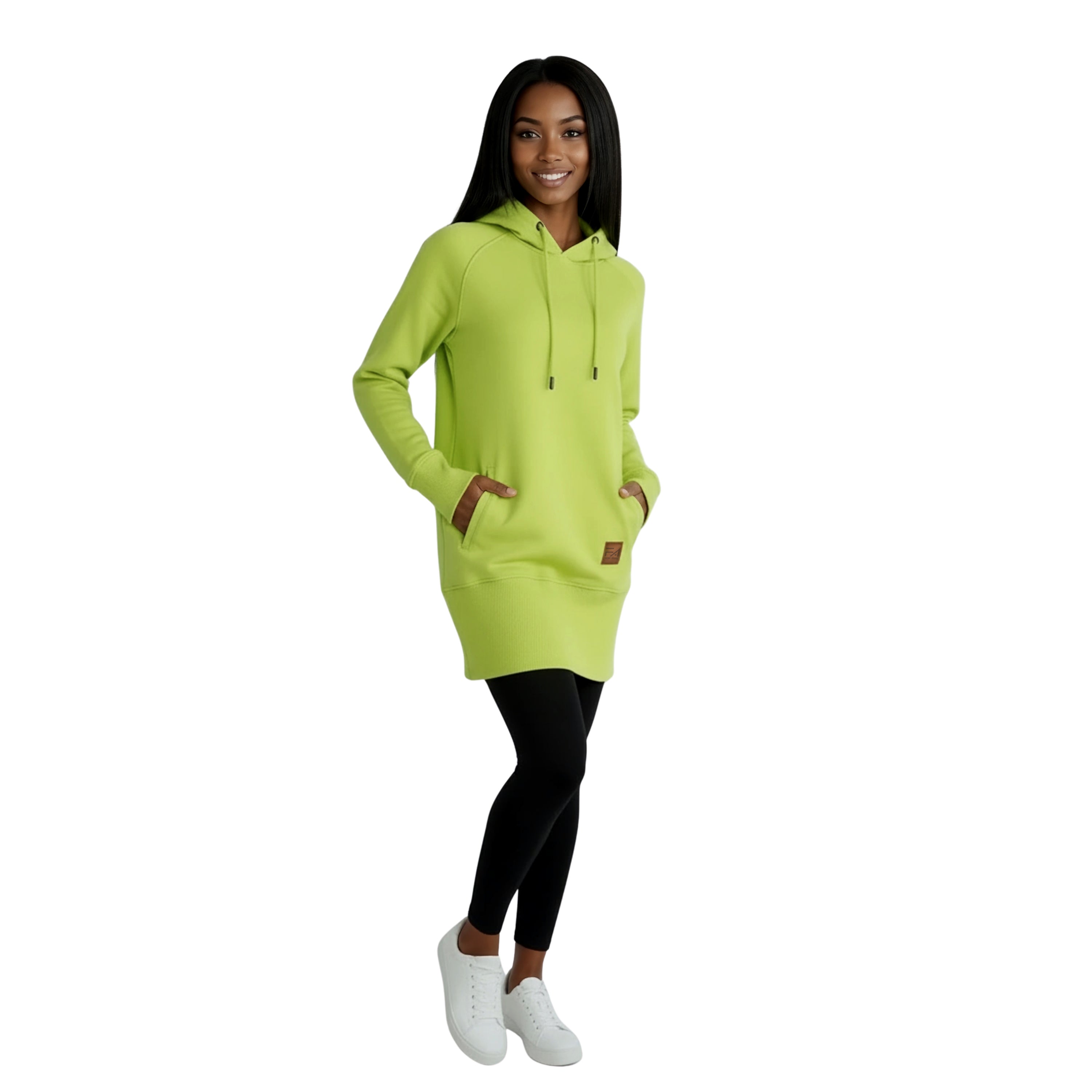 Kora Long Hoodie Neon Yellow Flatout Apparel Inc. Kora Long Hoodie Neon Yellow Flatout Apparel Inc.