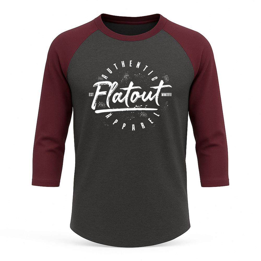 FA Raglan 3/4 (Burgundy / Charcoal)