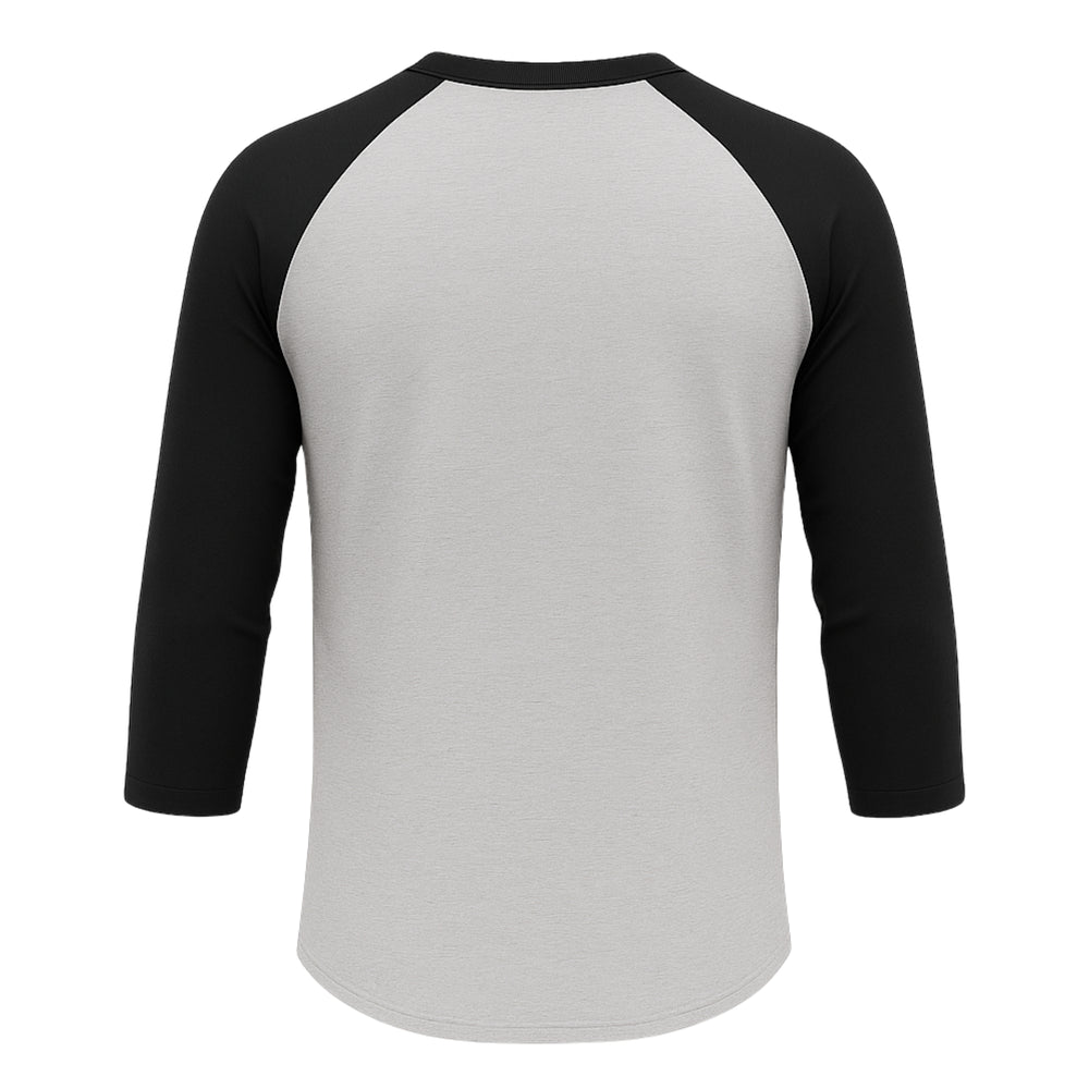 FA Raglan 3/4 (Black / Heather Grey)