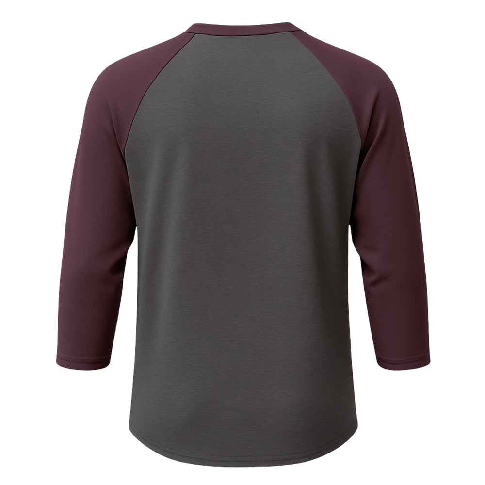 FA Raglan 3/4 (Burgundy / Charcoal)
