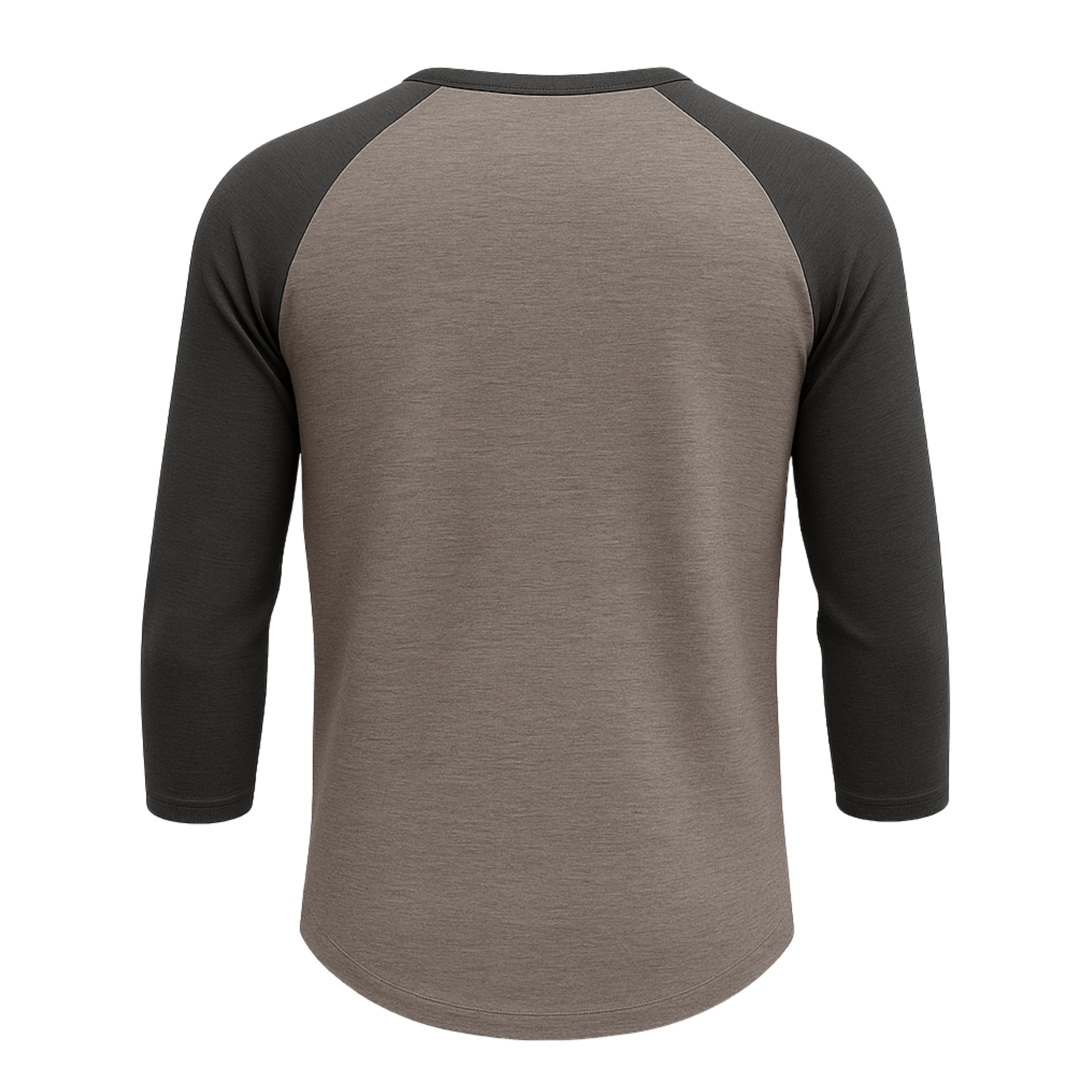 FA Raglan 3/4 (Charcoal / Heather Brown)