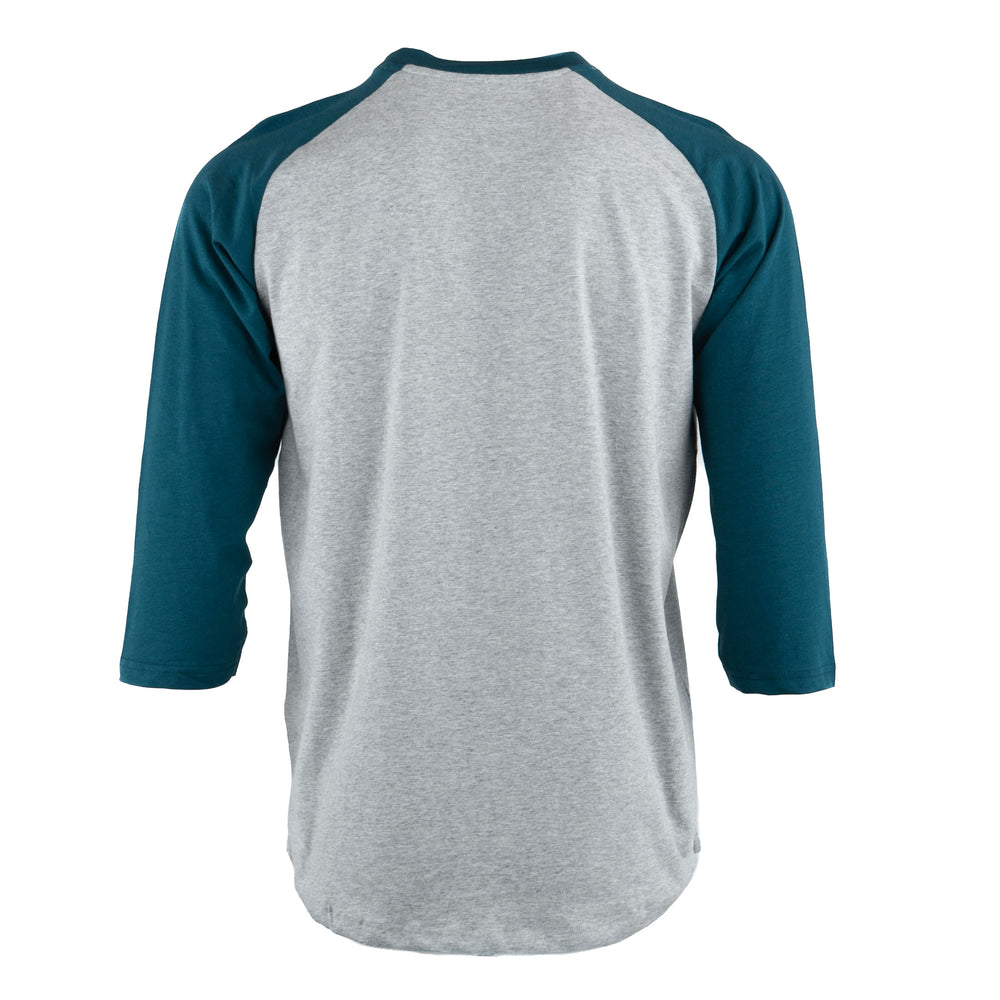 FA Raglan 3/4 (Teal / Heather Grey)