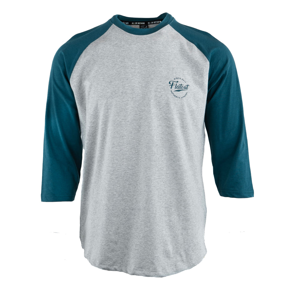 FA Raglan 3/4 (Teal / Heather Grey)