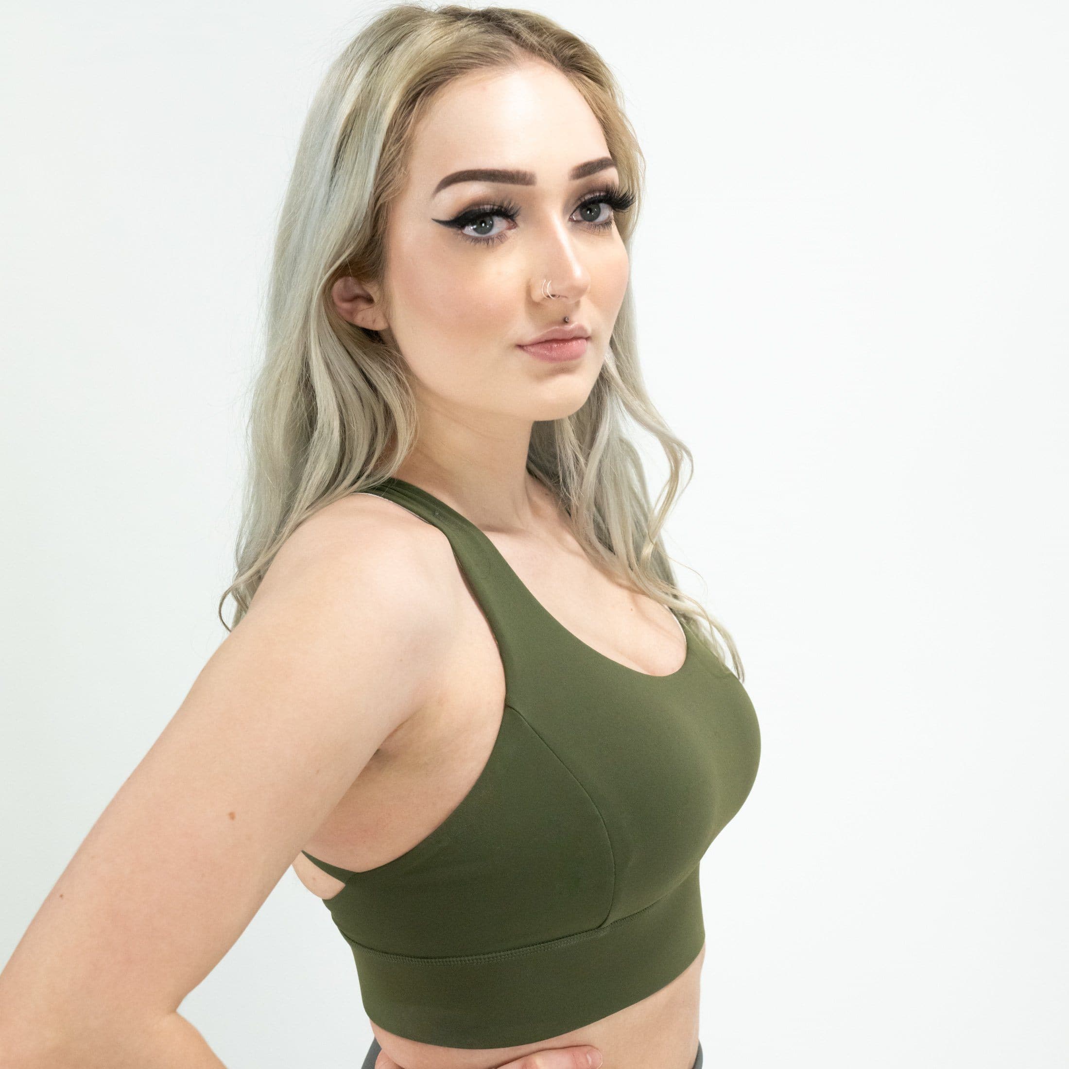 Carbon Sports Bra Olive